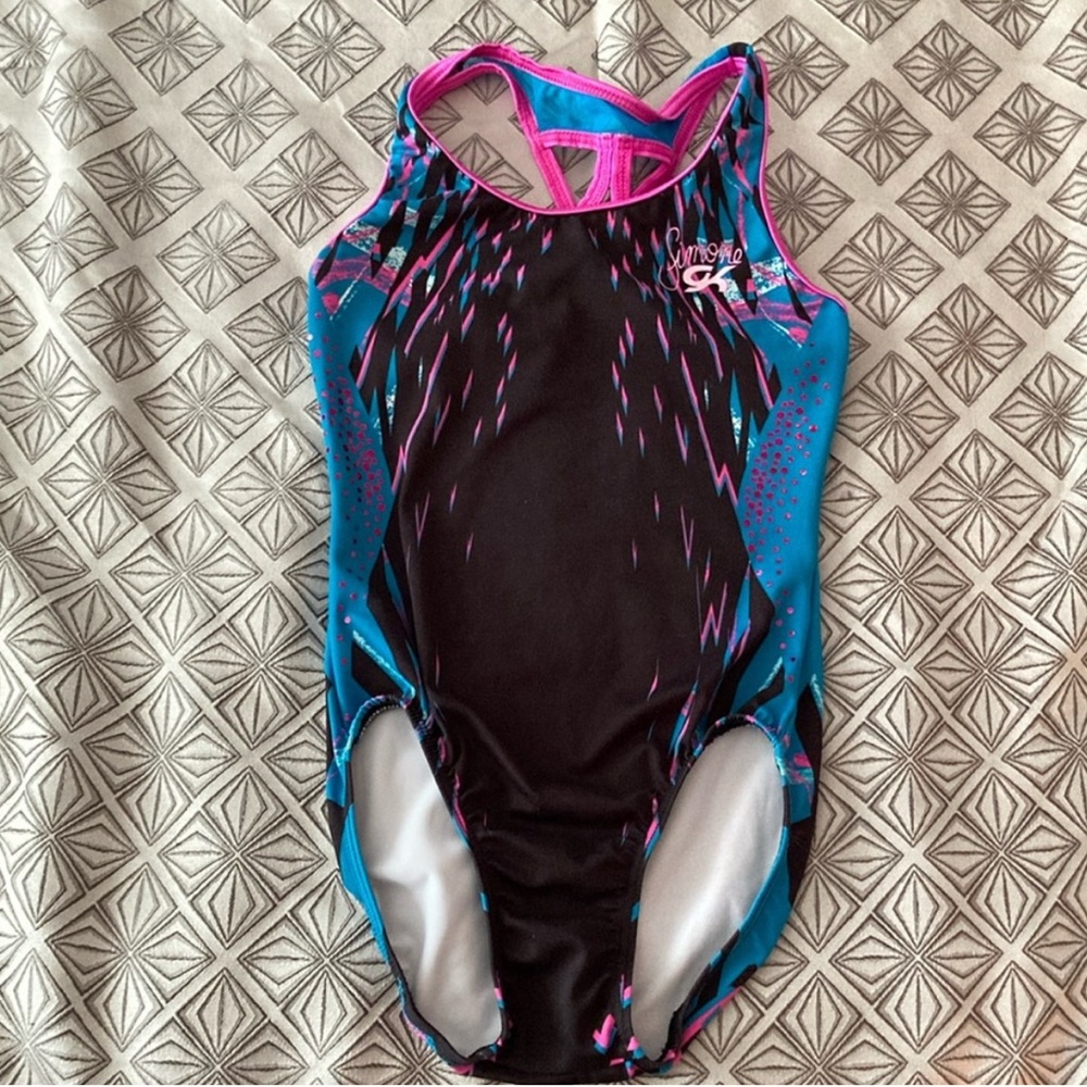 Simone GK gymnastics leotard size AXS